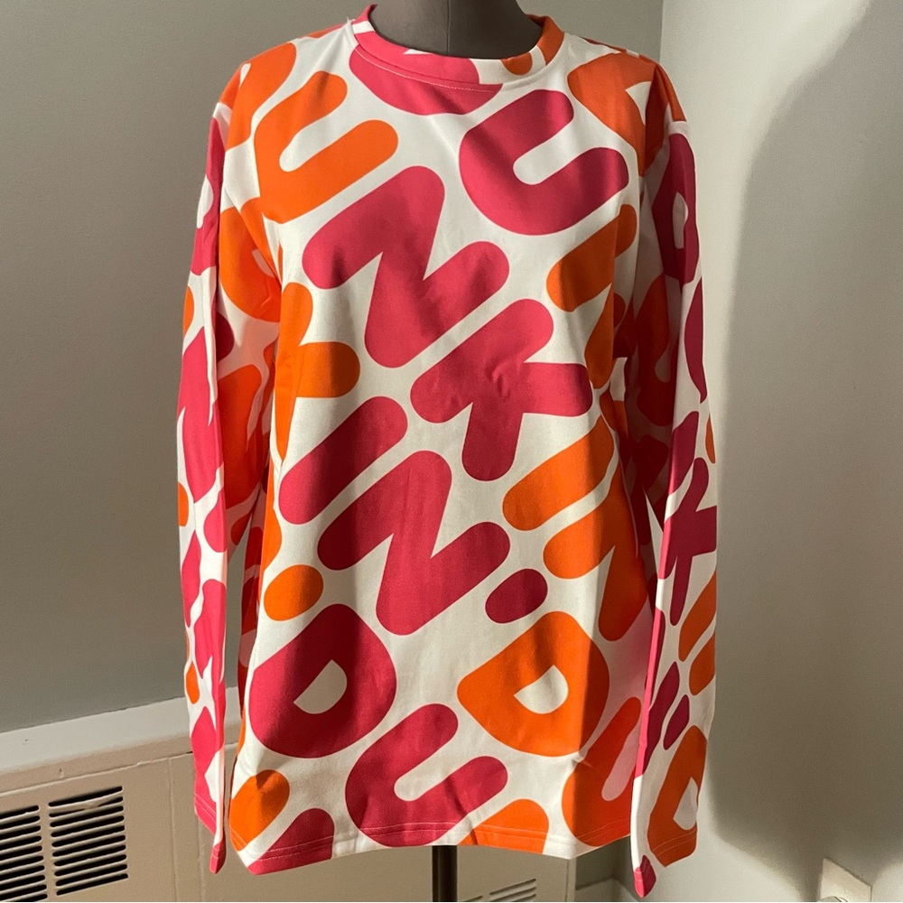 Colorful Dunkin’ Graphic Long Sleeve sweatShirt